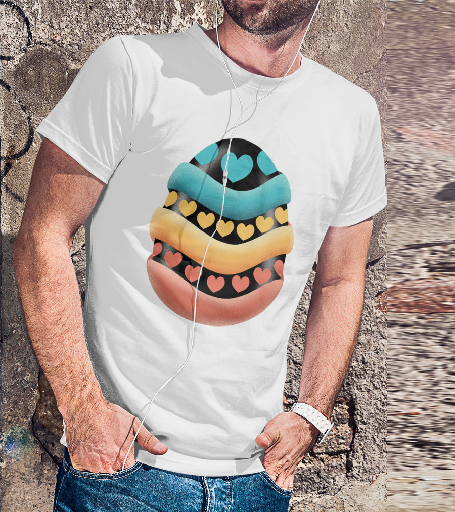 Easter Egg Handmade Heart T-Shirt