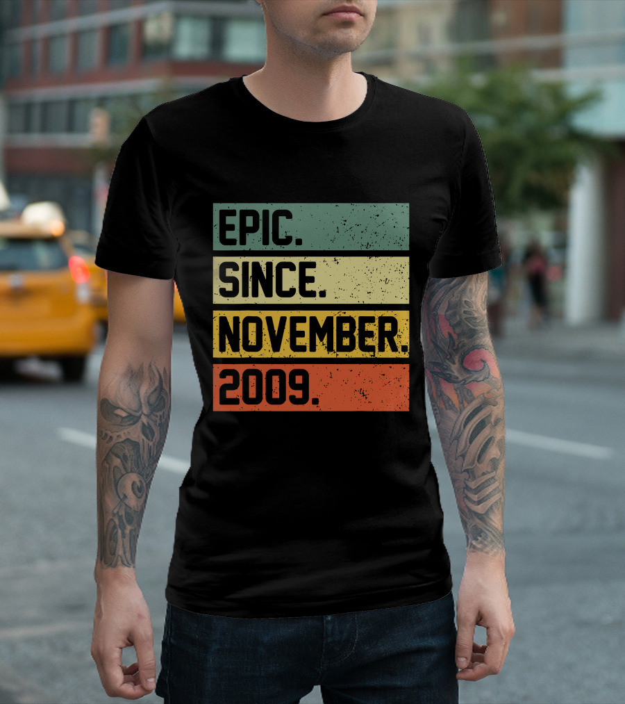 Epic Since November 2009 Retro T-Shirt