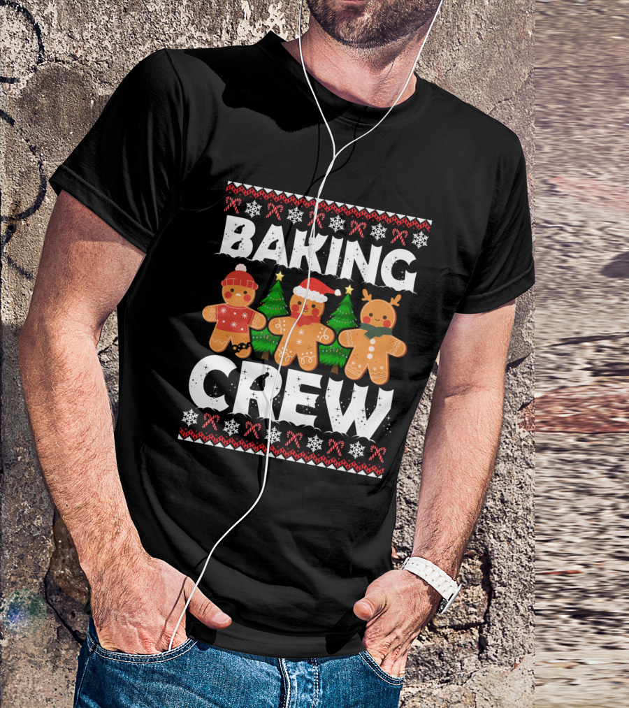 Christmas Baking Crew Gingerbread Holiday Festive T-Shirt
