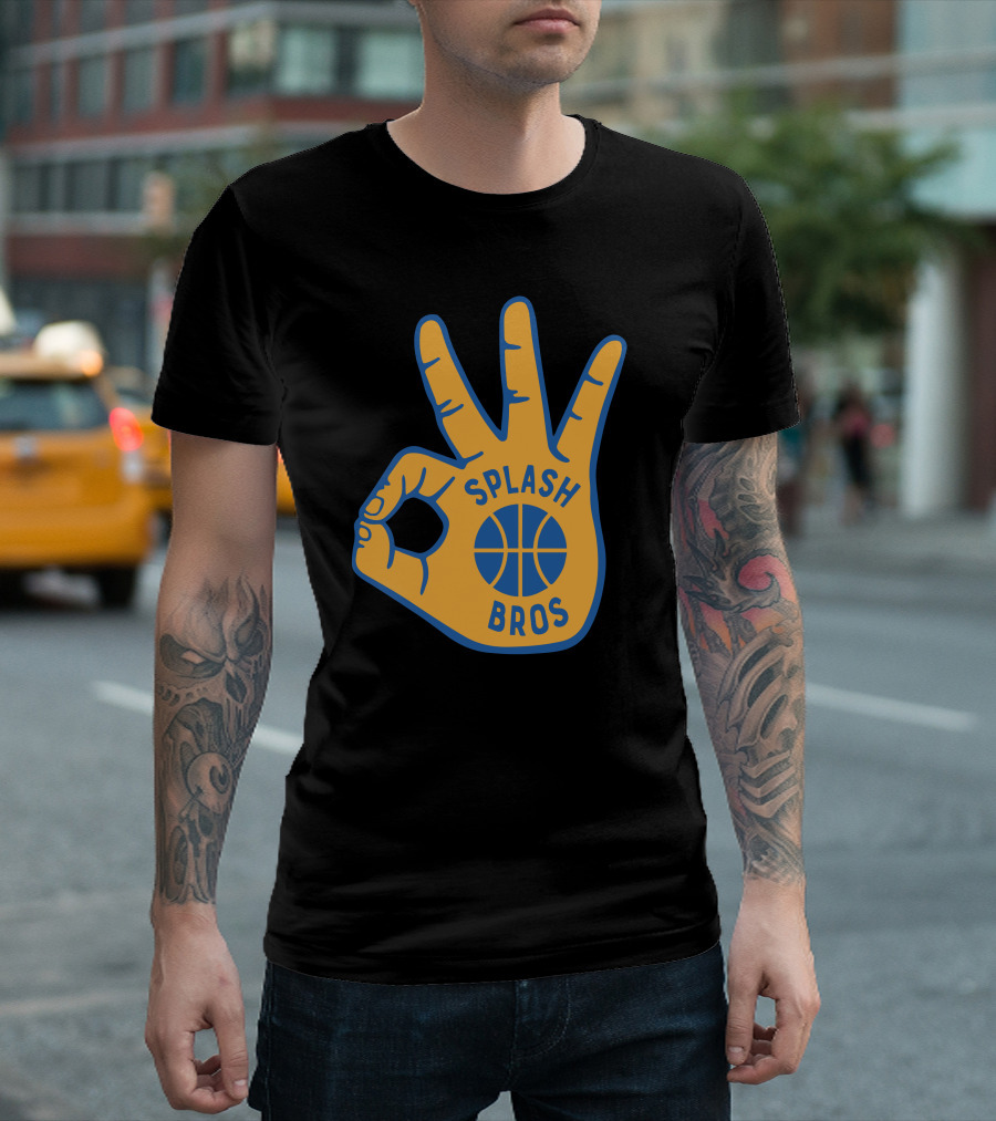 Splash Bros Basketball Foam Finger Logo 3 T-Shirt