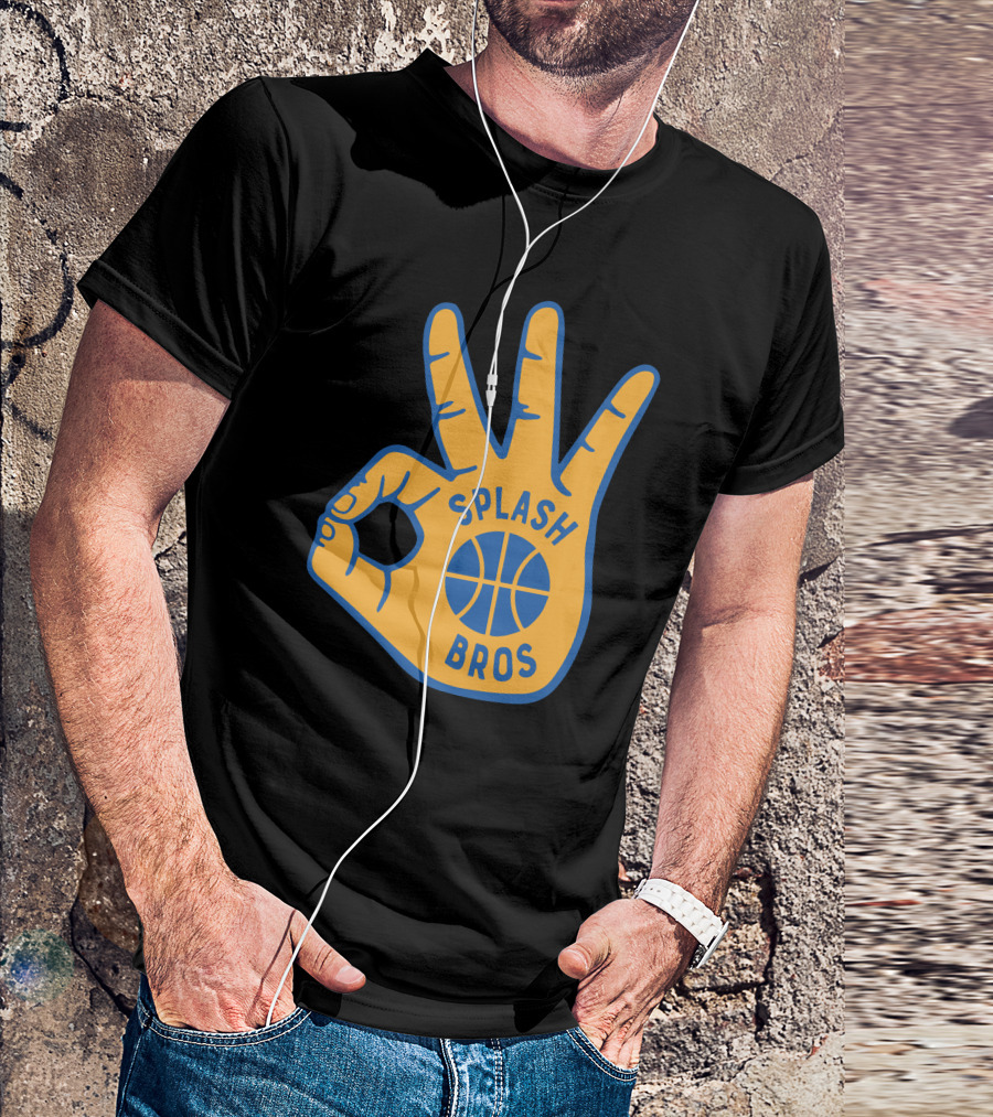 Splash Bros Basketball Foam Finger Logo 3 T-Shirt