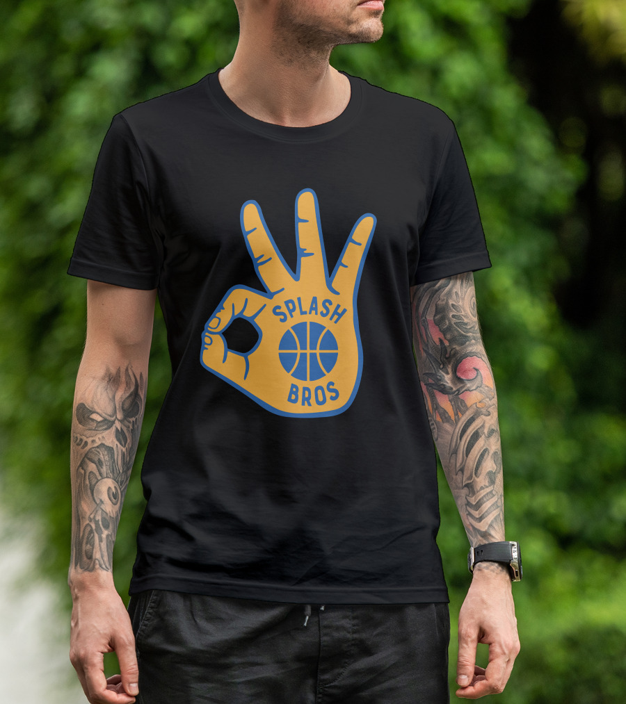 Splash Bros Basketball Foam Finger Logo 3 T-Shirt