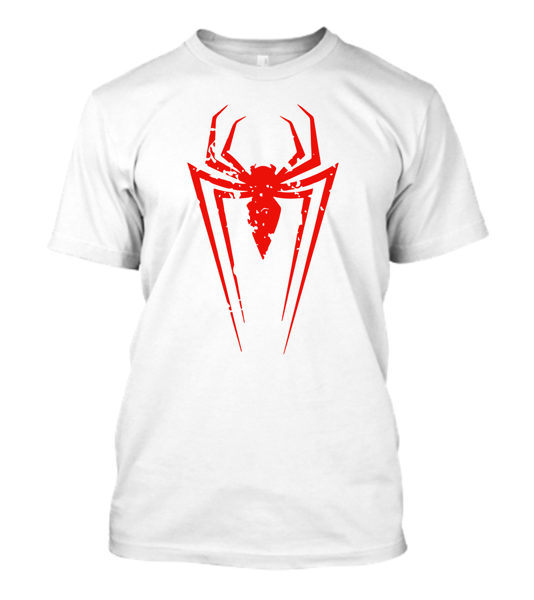 Venom Spiderman Red Distressed Spider T-Shirt