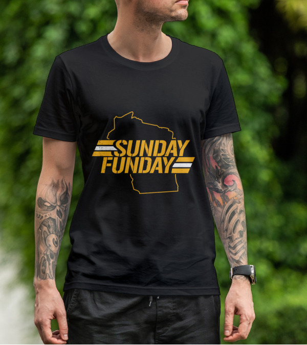 Sunday Funday Wisconsin Green Bay Packers T-Shirt