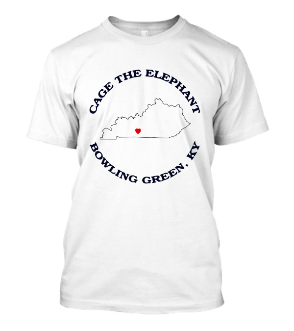 Cage The Elephant Kentucky Heart Bowling Green KY T-Shirt