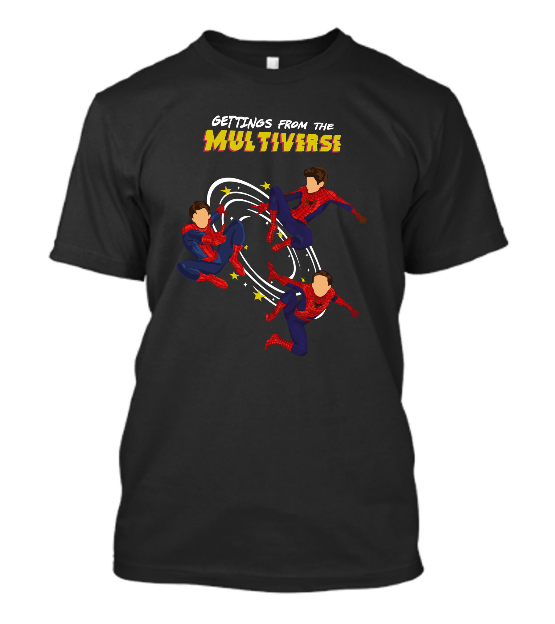 GETTINGS FROM THE MULTIVERSE SPIDER-MAN TRIO T-Shirt