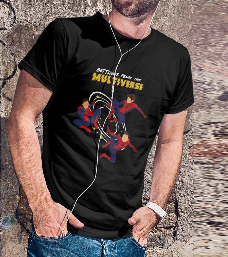GETTINGS FROM THE MULTIVERSE SPIDER-MAN TRIO T-Shirt