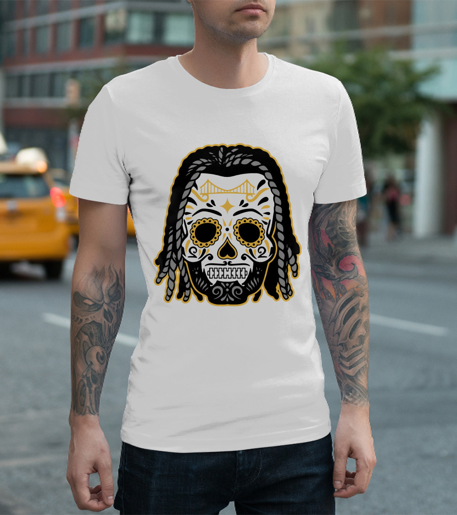 Najee Harris Sugar Skull Pittsburgh Steelers Bridge Elements T-Shirt