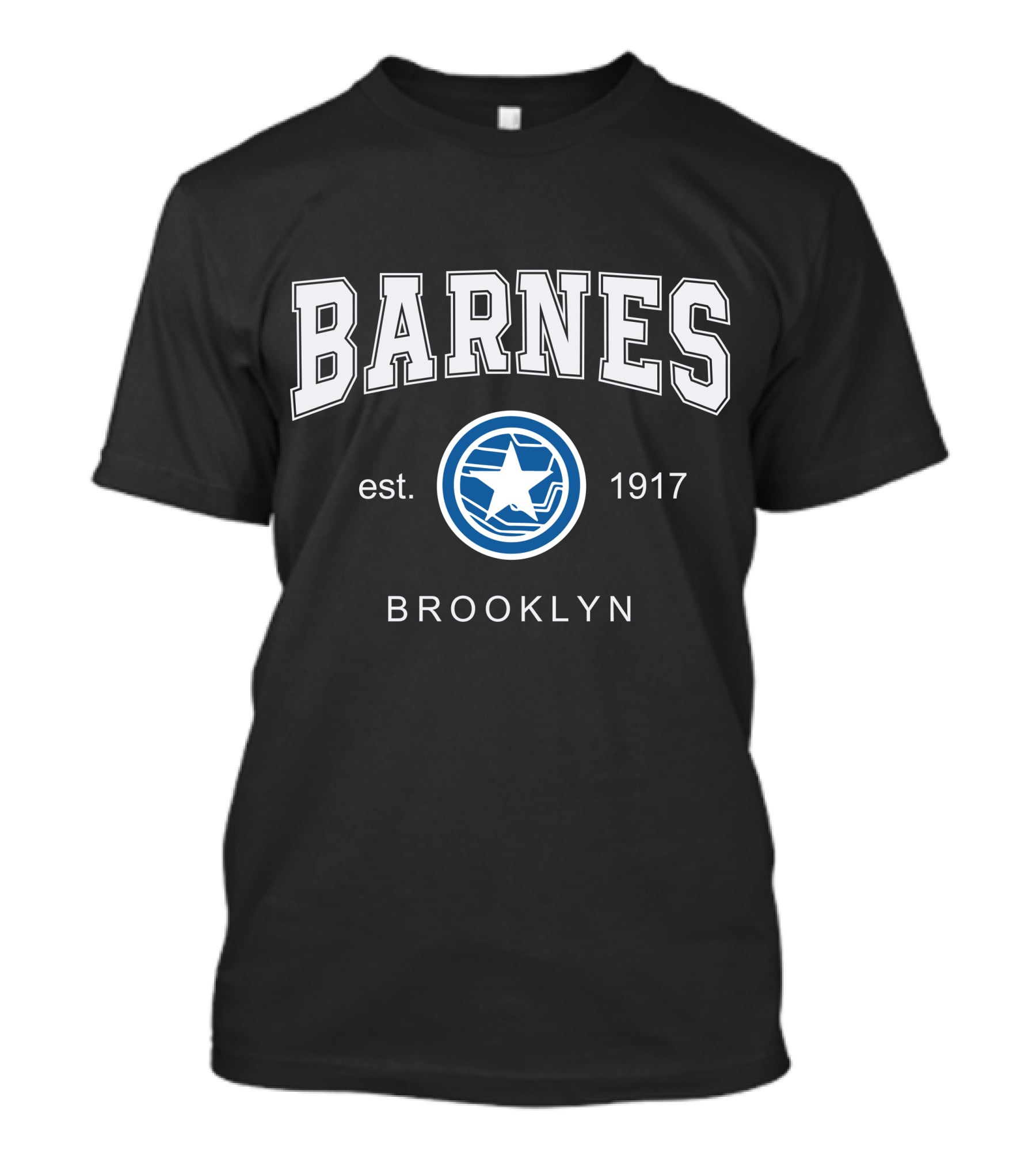 Barnes Est 1917 Brooklyn Star Emblem T-Shirt