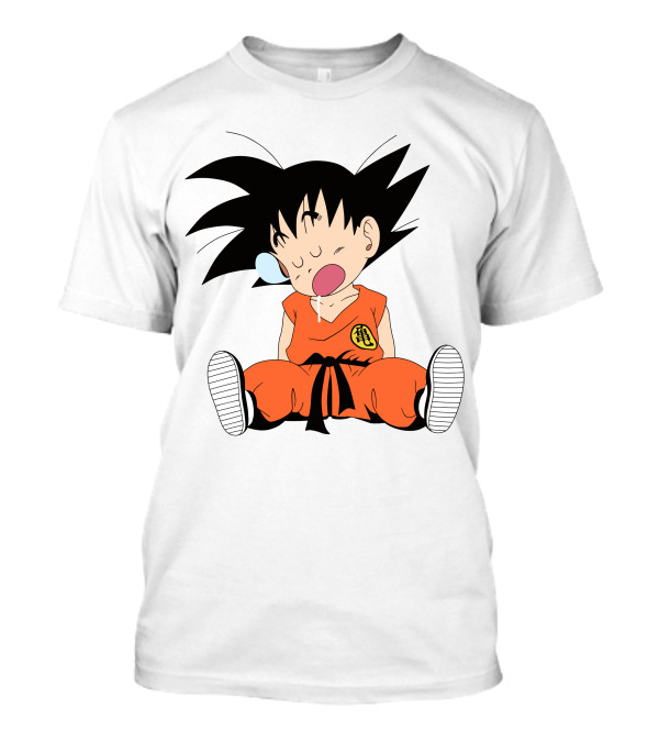 Baby Goku Sleepy Orange Gi Krillin Kanji Bubblegum Drool T-Shirt