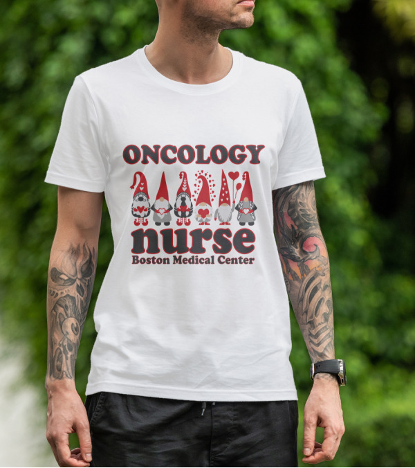 Oncology Nurse Boston Medical Center Valentine's Elf T-Shirt