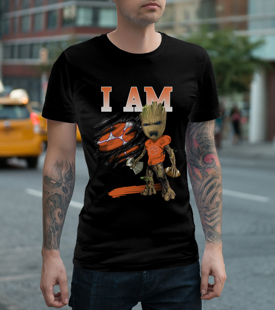 I Am Groot Clemson Tigers Football T-Shirt