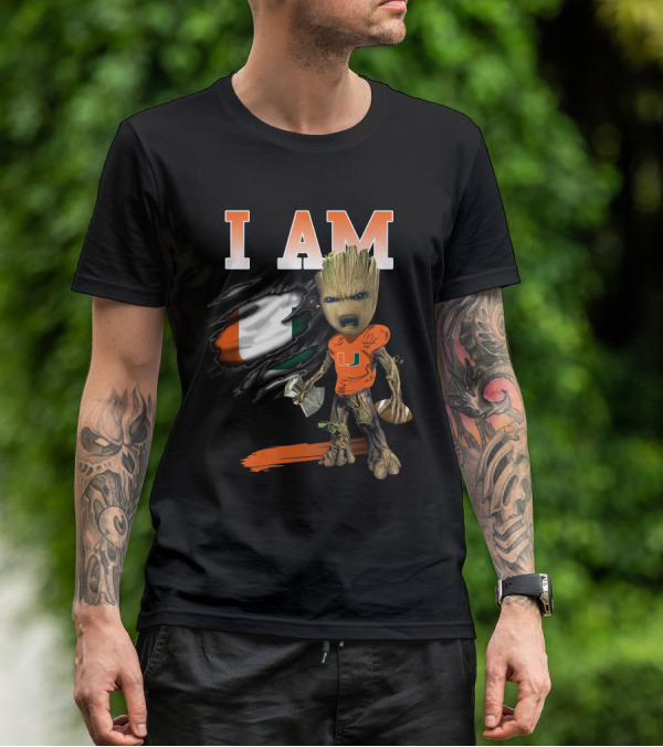 I Am Um Groot Football Hammer U T-Shirt