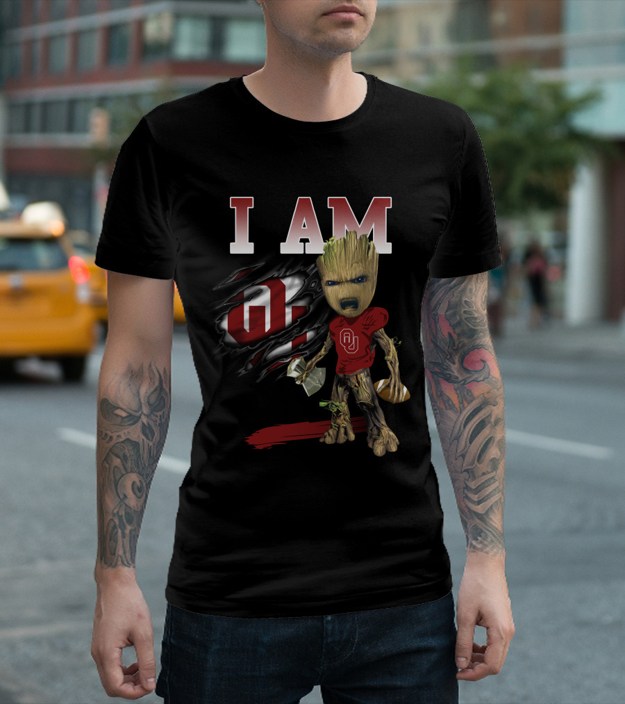 I Am Ou Groot Football T-Shirt