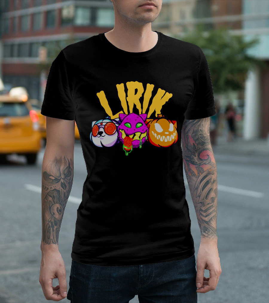 LIRIK GHOULS Trio Halloween Characters T-Shirt