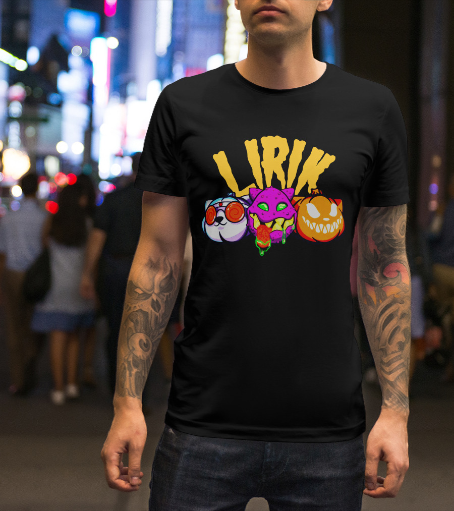 LIRIK GHOULS Trio Halloween Characters T-Shirt