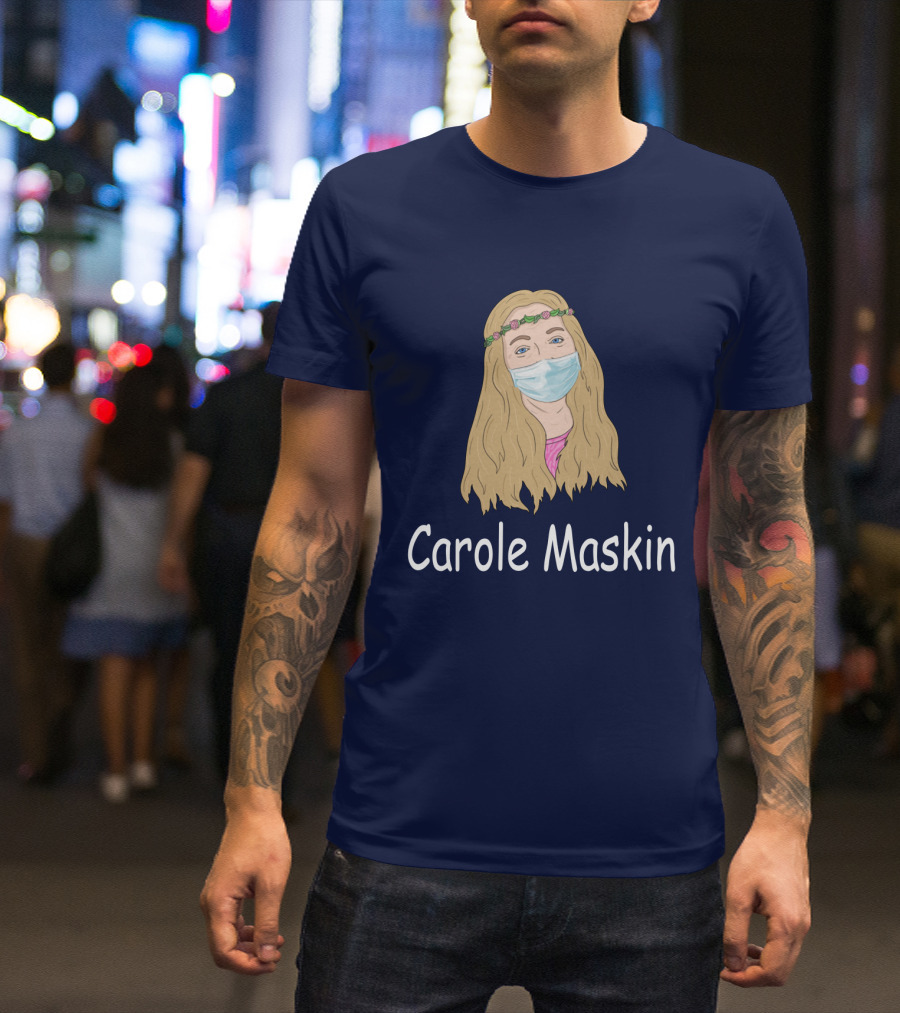 Carole Maskin Face Mask Floral Headband T-Shirt