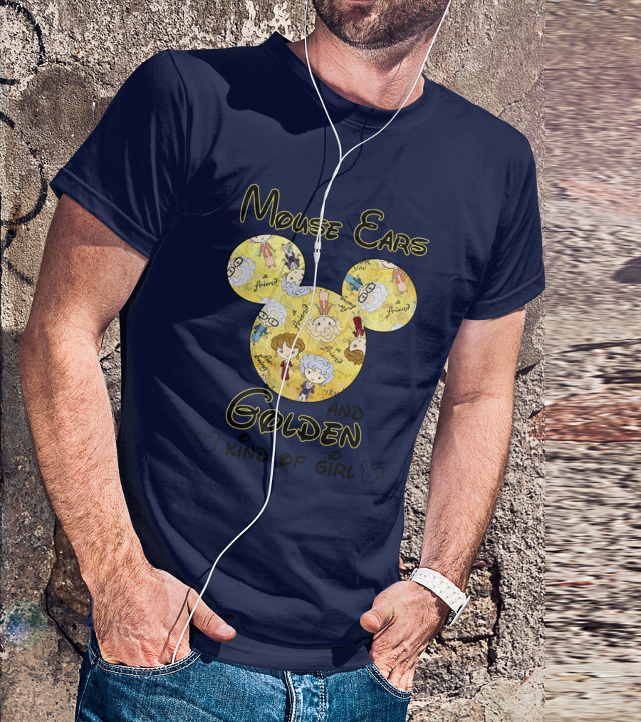 Mouse Ears And Golden Kind Of Girl Friends Mouse Ears T-Shirt