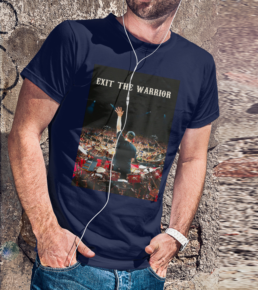 Exit The Warrior Neil Peart Drumming Performance Live Concert T-Shirt