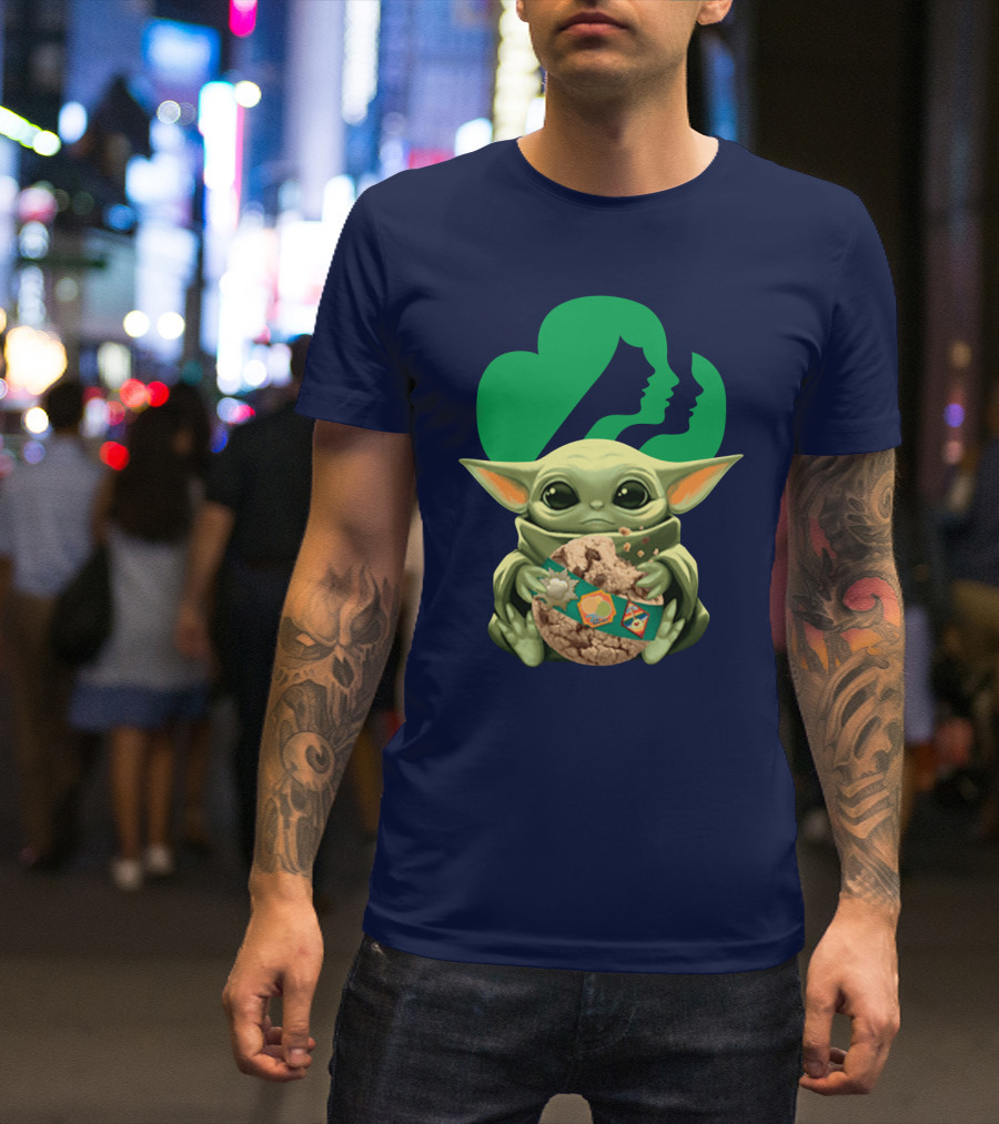 Star Wars Baby Yoda Hug Girl Scout Cookie T-Shirt