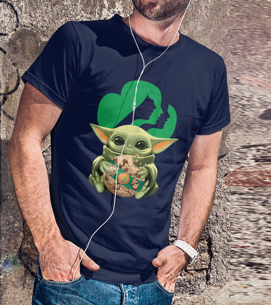 Star Wars Baby Yoda Hug Girl Scout Cookie T-Shirt
