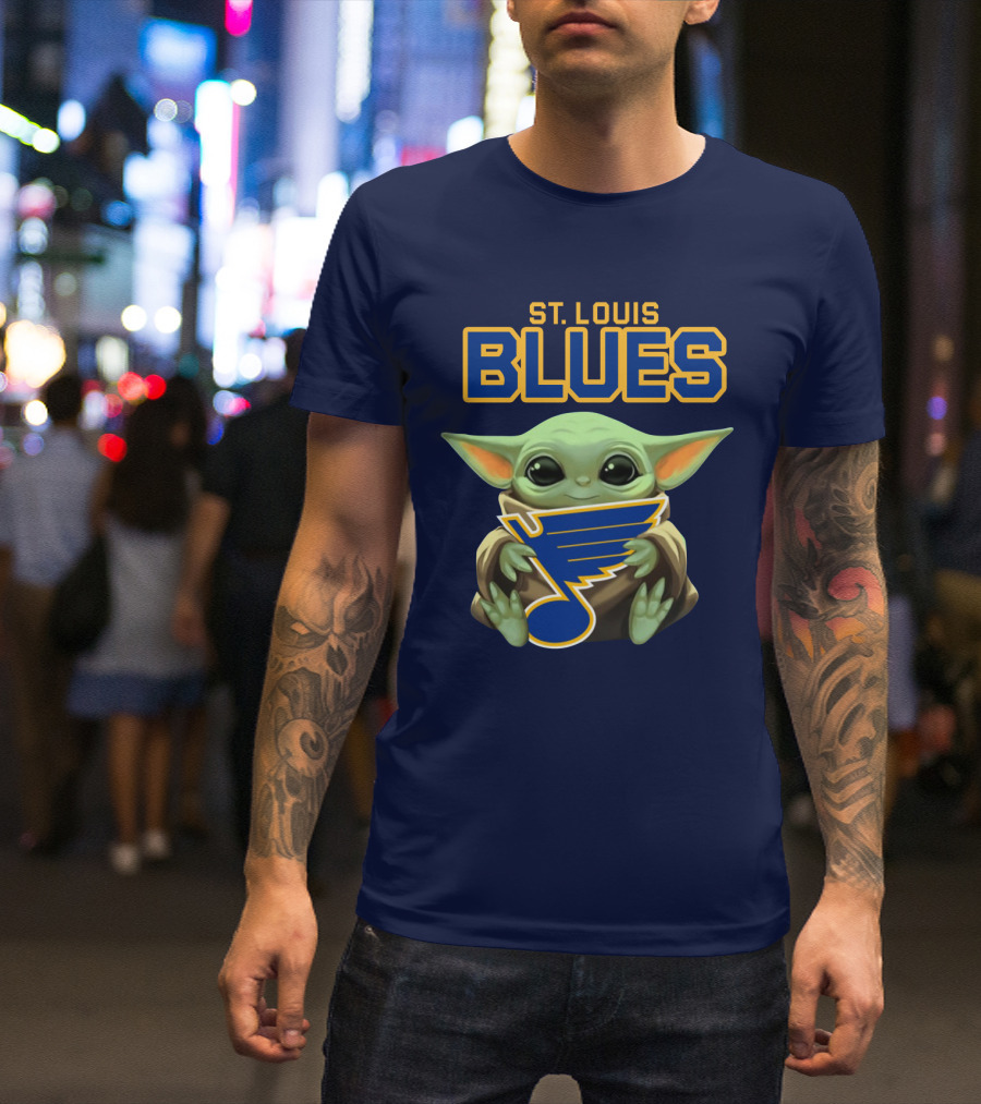 Star Wars Baby Yoda St. Louis Blues T-Shirt