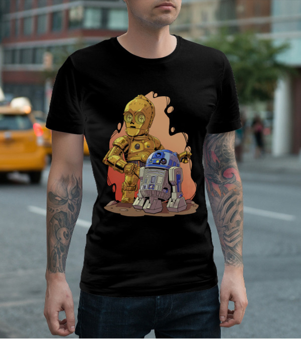 Chibi Star Wars C3PO R2-D2 Duo T-Shirt