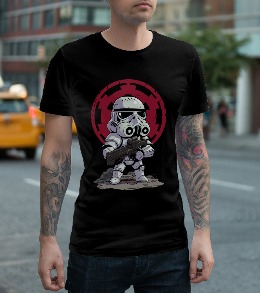 Chibi Stormtrooper Star Wars Imperial Emblem T-Shirt