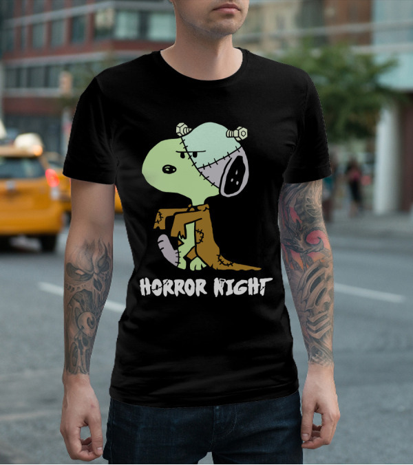 Horror Night Frankenstein Snoopy T-Shirt