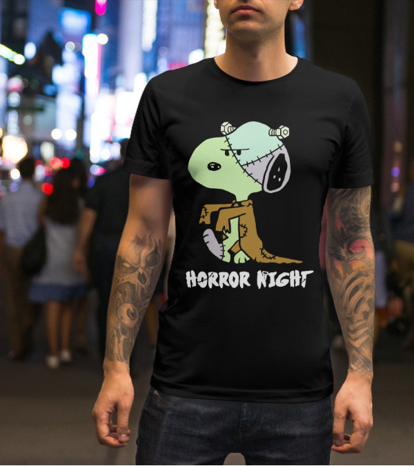 Horror Night Frankenstein Snoopy T-Shirt