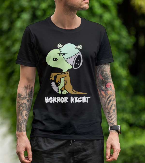 Horror Night Frankenstein Snoopy T-Shirt