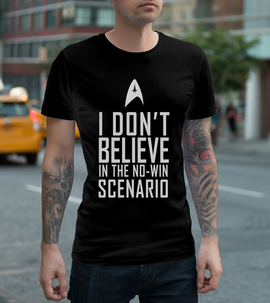 I Don't Believe in the No-Win Scenario Star Trek Starfleet Insignia T-Shirt