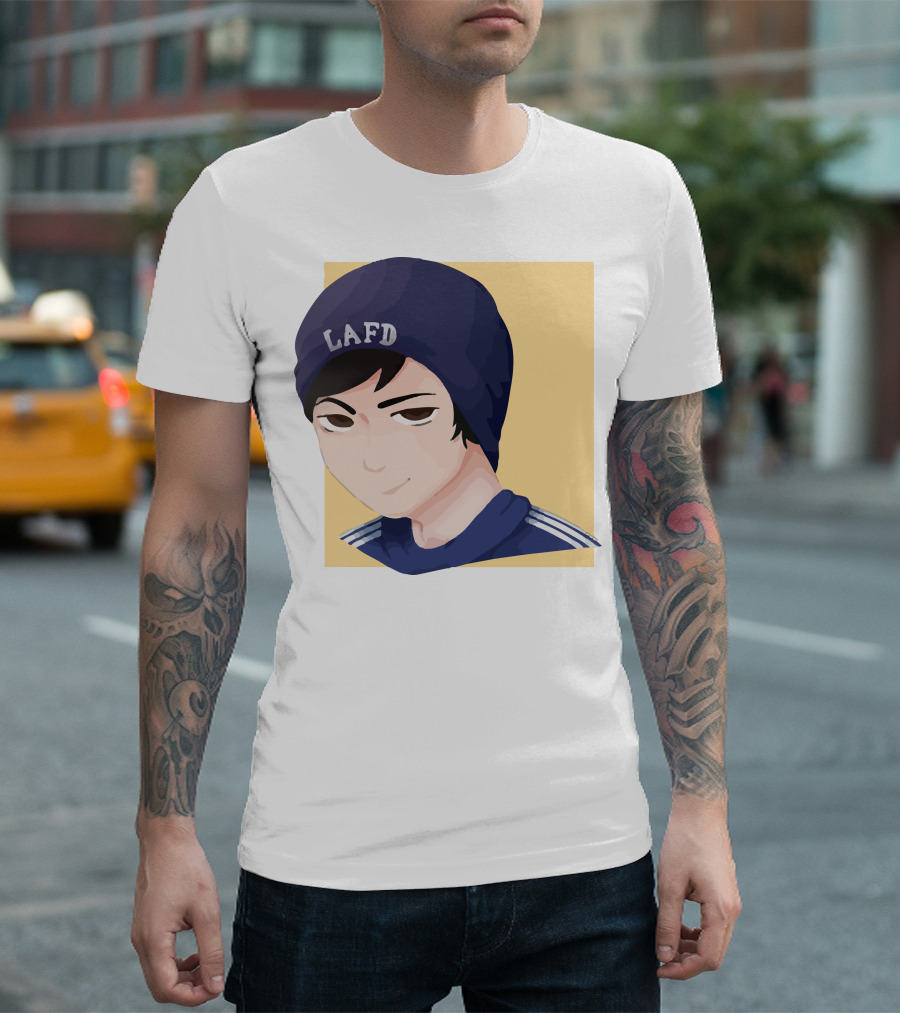 Quackity LAFD Beanie T-Shirt