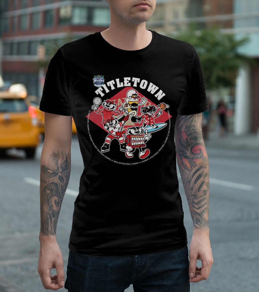 Winter Wonders Titletown Champs Fun Festival Sports T-Shirt