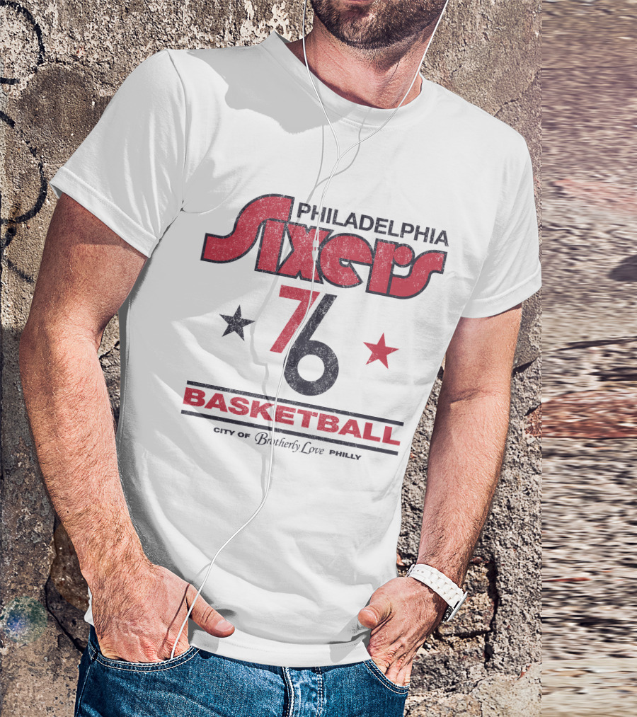 Philadelphia Sixers 76 Basketball City Of Brotherly Love Philly T-Shirt