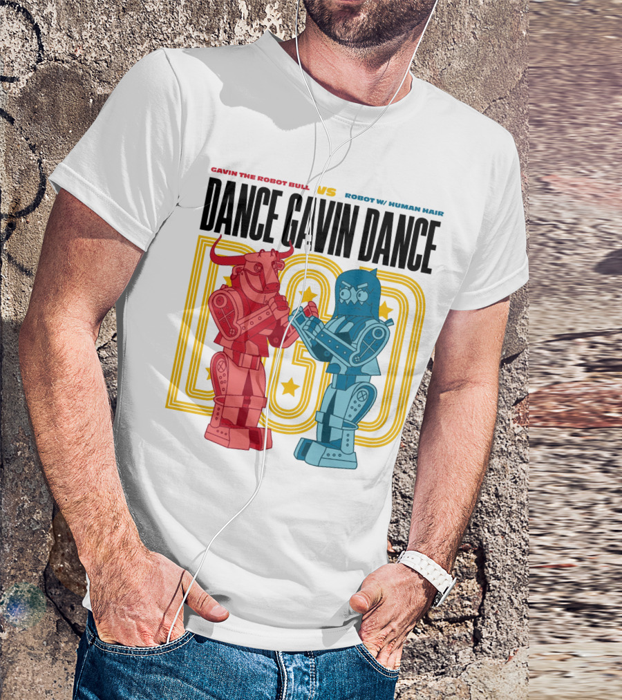 Dance Gavin Dance Gavin The Robot Bull VS Robot With Human Hair T-Shirt