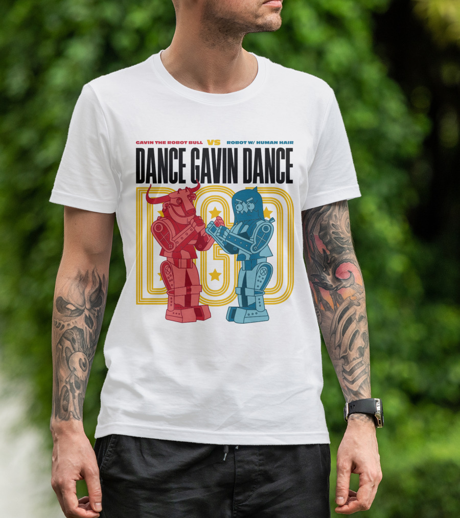 Dance Gavin Dance Gavin The Robot Bull VS Robot With Human Hair T-Shirt