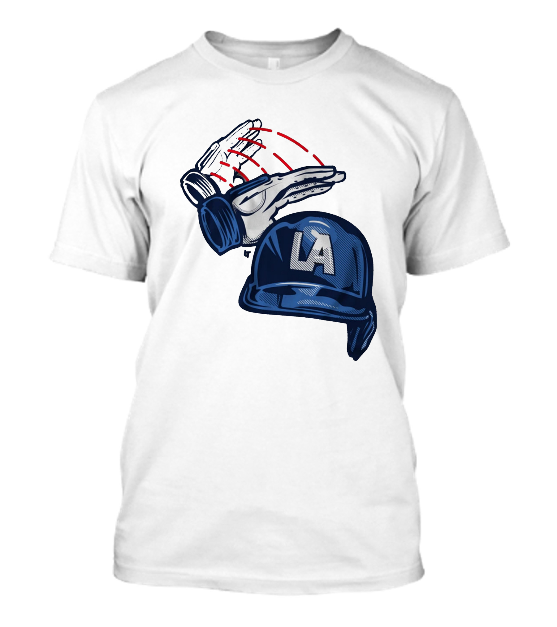 DUNK ON 'EM LA Helmet Hands Signal T-Shirt