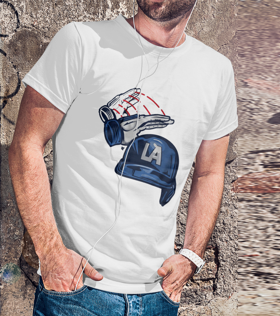 DUNK ON 'EM LA Helmet Hands Signal T-Shirt
