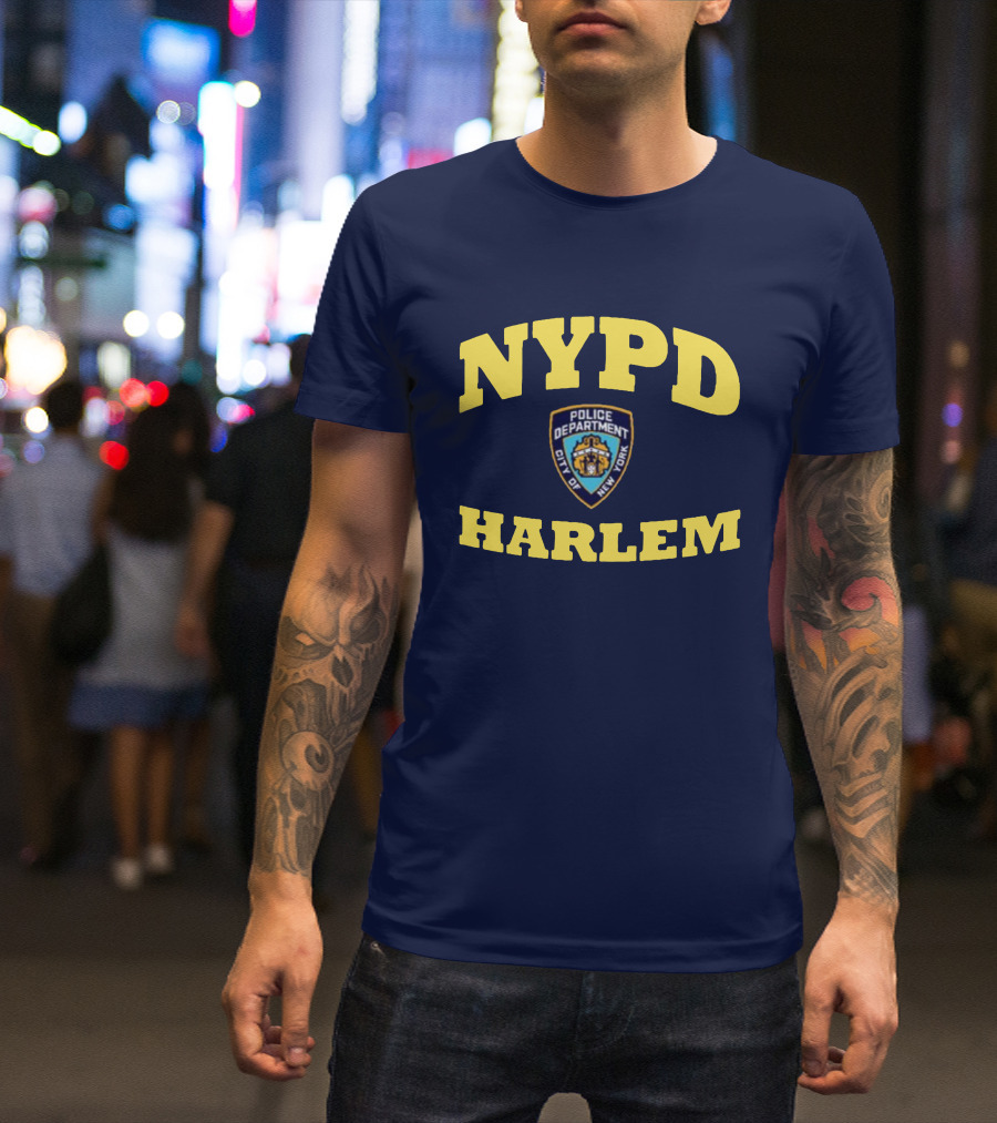 NYPD Police Department City Of New York Harlem T-Shirt