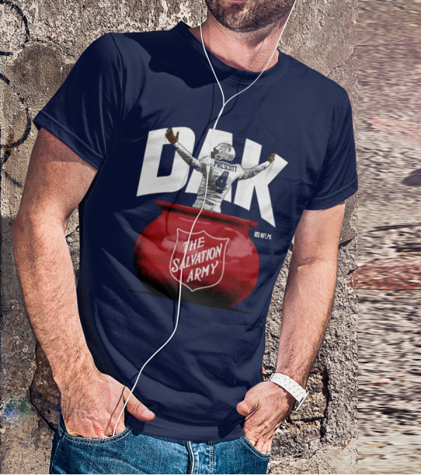 Dak Prescott NFLPA The Salvation Army Red Kettle T-Shirt