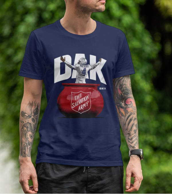 Dak Prescott NFLPA The Salvation Army Red Kettle T-Shirt