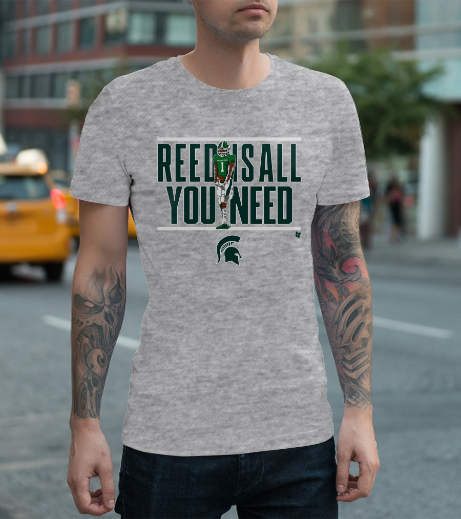 Reed Is All You Need Spartan Football Player T-Shirt