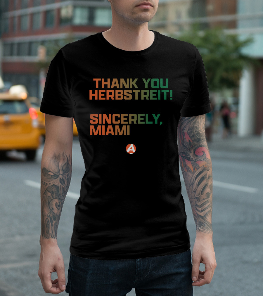 Thank You Herbstreit Sincerely Miami T-Shirt