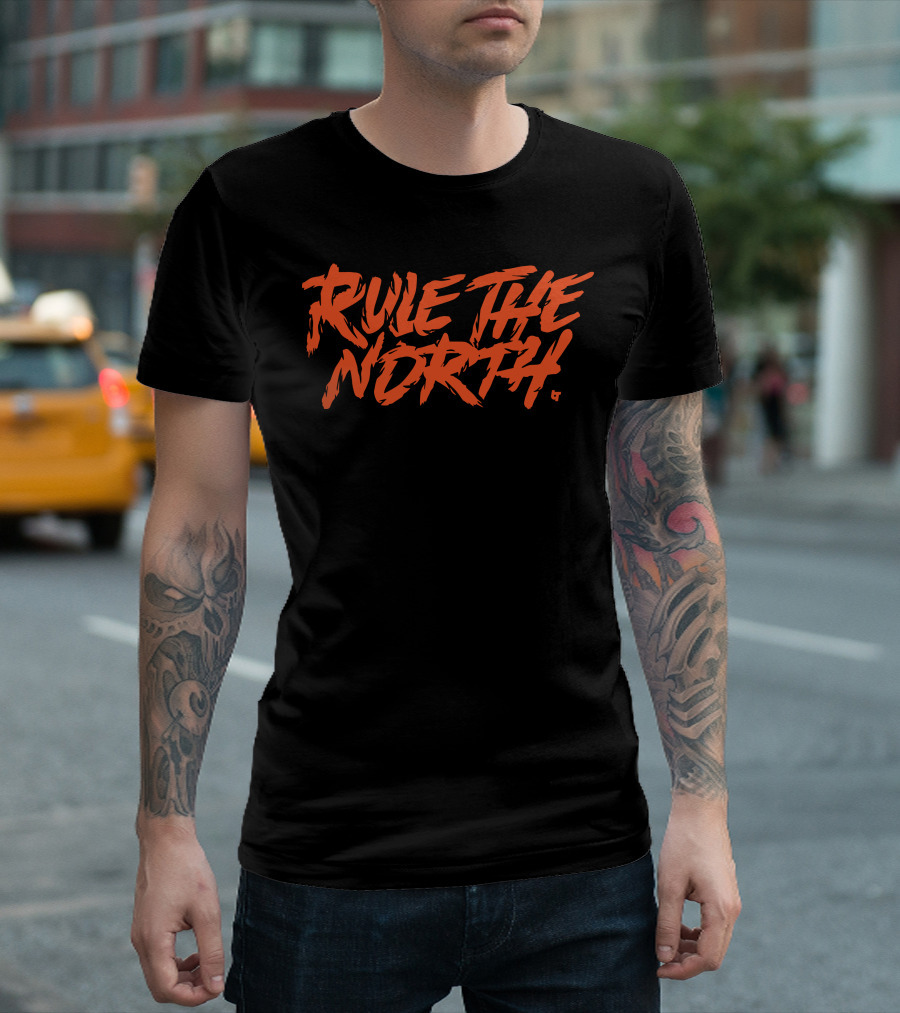 Rule The North Orange Bold Text T-Shirt