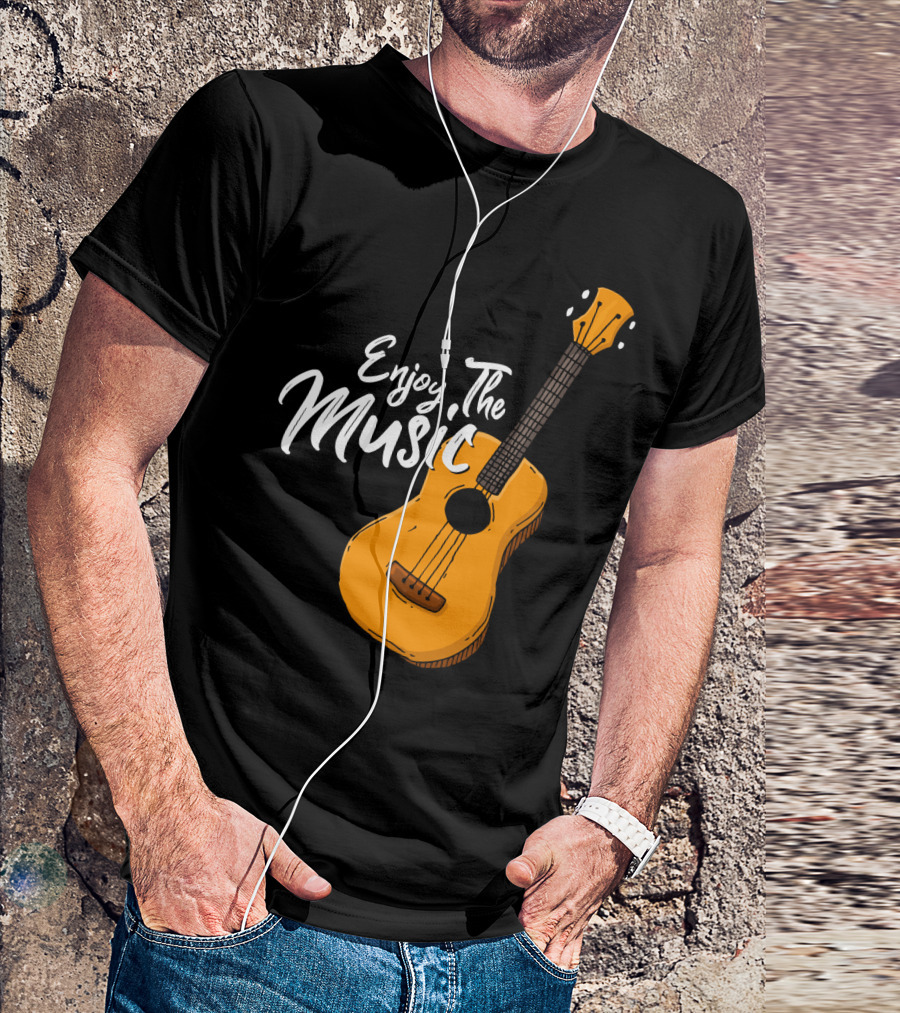 Enjoy The Music Acoustic Guitar T-Shirt