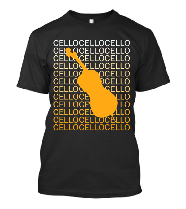 Cello Repeated Bold Pattern With Orange T-Shirt