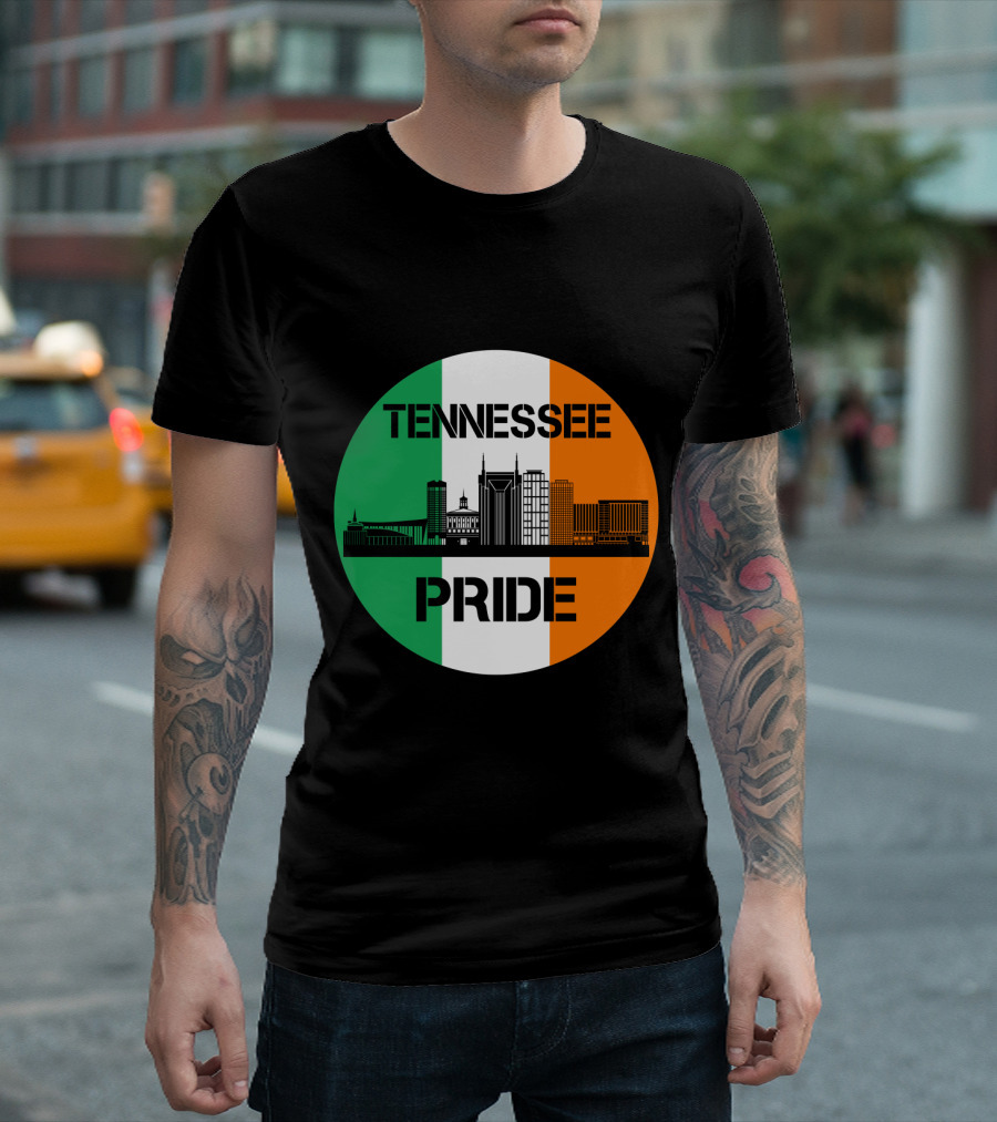 Tennessee Pride Irish Flag Skyline T-Shirt