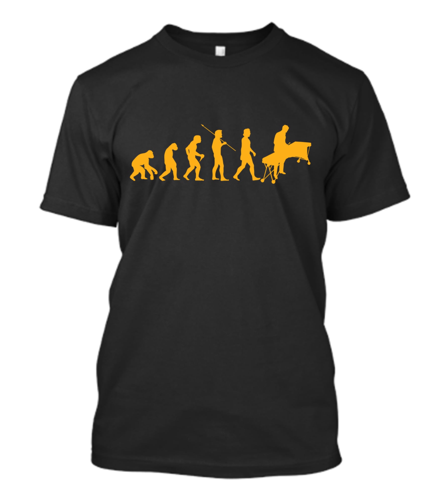 Evolution Marimba Human To Musician Transformation T-Shirt