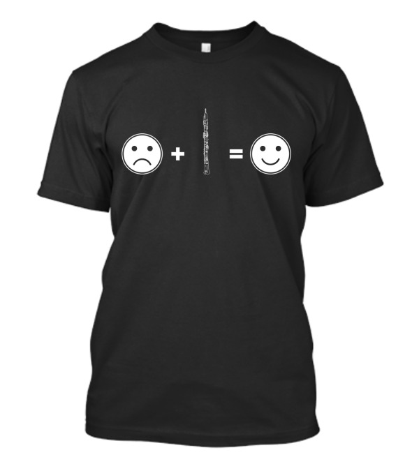 Sad Face Plus Oboe Equals Happy Face T-Shirt